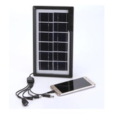 Panel Solar Cargador Usb Para Celulares Powerbank