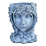 Maceta G Planter Face Decorativa Con Forma De Estatua De Niñ
