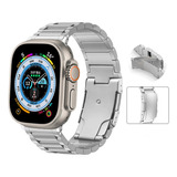T Correa De Aleación Titanio Para Apple Watch Ultra 8 7 Se