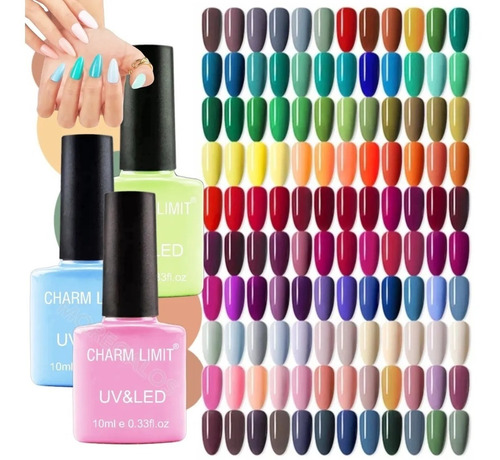 Kit Esmaltes X6 Semipermanentes Gel Uv/led Colores Nuevo