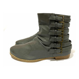 Botin 100% Sintético Marca Opposite N*38 Gris Usado