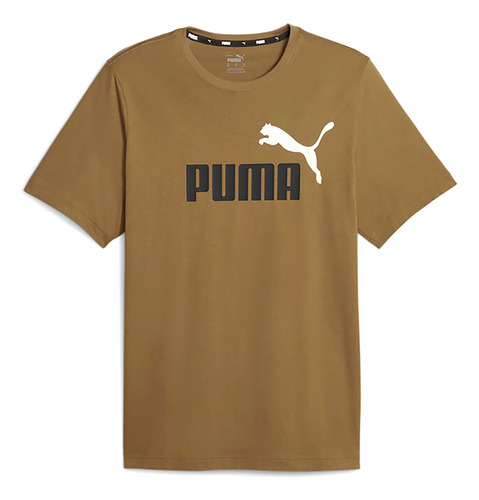Tshirt Puma Ess+ 2 Col Logo Tee  Hombre - Café