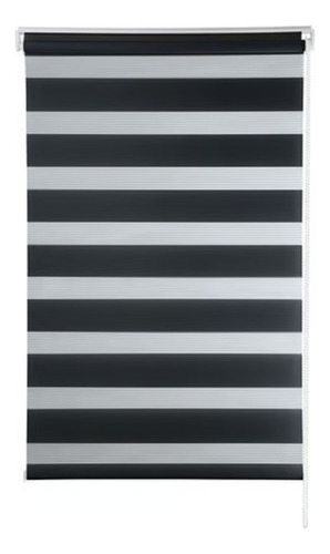 Persiana Rolô Dupla 1,60x1,60m Zebra Completa