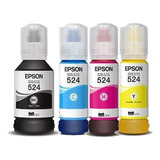 Tinta Epson 524 T524120 Combo 4 Colores L6580 L15150 L15160
