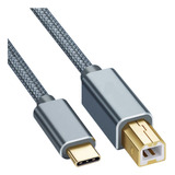 Cable Usb Tipo C A Usb B 2.0 Impresora 2m Para Mac Air Pro