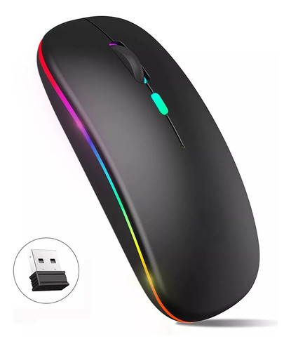 Ratón Mouse Silencioso Inalámbrico 2.4g De Carga Recargable