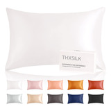 Thxsilk Funda De Almohada De Seda De Morera 100% Pura Para C