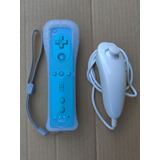 Wii Remote Motion Plus + Nunchuck - Original Color Negro