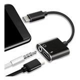 Cable Adaptador De Audio Y Carga Usb C A 3.5 Mm Y Usb C