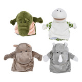 4 Peças De Brinquedo Animal Hand Puppet Toy Pp Cotton Lifeli