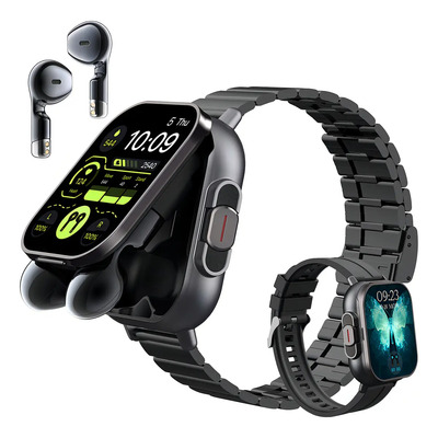 Reloj Inteligente D8 Smartwatch Con Audífonos Bluetooth Integrados 2 En 1 Pantalla Táctil Hd Notificaciones Deportes Sensor De Ritmo,cardiaco Monitorea Tu Actividad Física, Estilo Deportivo Y Elegante | Envío gratis