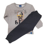 Conjunto Infantil Moletom Man's Best Friends Rei Rex