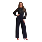 Palazzo/jumpsuit Cklass 994-30 Negro Outlet/saldos Mchn