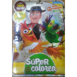 Súper Colorea P/ Pintar +crayones +stickers Granja De Zenón