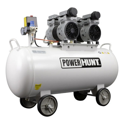 Compresor De Aire Libre De Aceite Dental 80litros Power Hunt 3hp silencioso Fase eléctrica Monofásica Frecuencia 60Hz | MercadoLibre