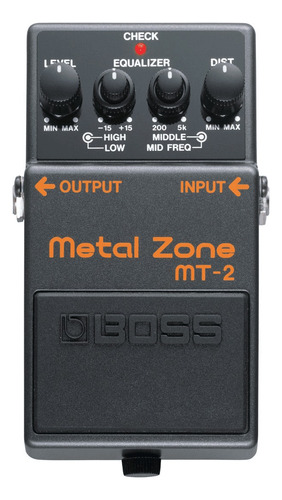 Pedal De Distorsión Para Guitarra Eléctrica Metal Zone Mt-2