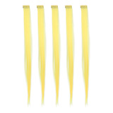 Pinza Para Peluquín De Color Amarillo Limón, 5 Unidades, Lis