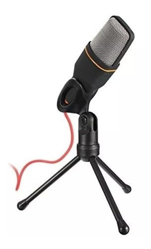 Microfone Com Condensador E Tripé Para Streamer Conexão P2