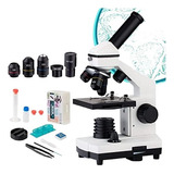 Microscópio Biológico Para Crianças, Estudantes E Adultos