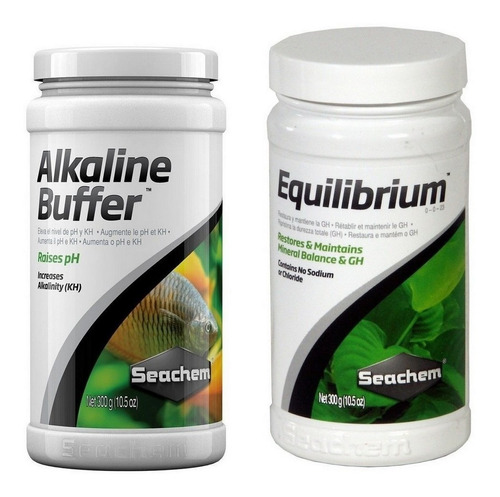 Kit Seachem Alkaline Buffer 300g + Seachem Equilibrium 300g