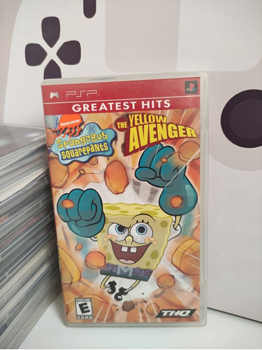 Spongebob Squarepants The Yellow Avenger Greatest Hits Psp