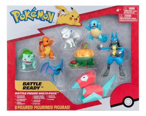 Pokémon Paquete De 8 Figuras De Batalla De 2 Y 3 Pulgadas