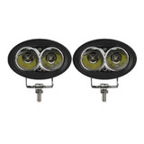 2 Faros Led Auxiliar Ovalado 20w Para Camión/ 4x4 Moto Agro