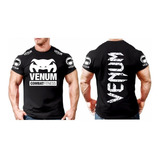 Remeras Venum Combat Fitness Frente/espalda Mma Gym Algodon