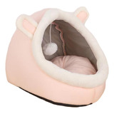 Cama Para Gatos Cueva Con Bola Colgante Rosa 38cmx36cmx32cm