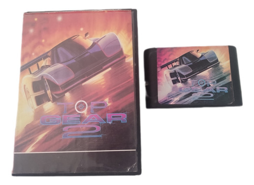 Fita Cartucho Top Gear 2 Mega Drive Kemco 1994 Com Caixa