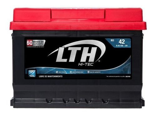Bateria Lth Hi-tec Ford Escape 2018 - H-42-550