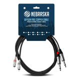 Cable De 2rca A 2plug De 1,8 Mt Nebraska Rrj018 Abregoaudio 