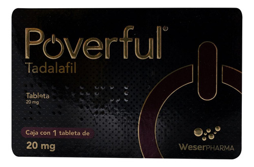 Poverful Tadalafil C/1 Tableta 20 Mg