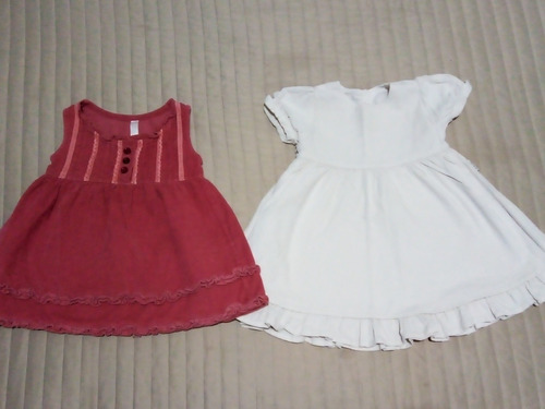 Lote 2 Vestidos De Bebé De Corderoy Gms Y Cheeky T 12 Meses!