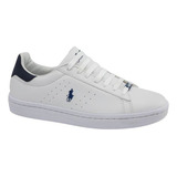 Tenis Casual Urbano Hpc Polo 313 Blanco Hombre Original