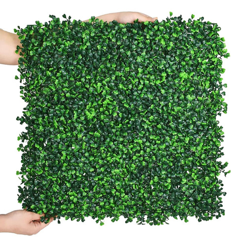 10 Piezas Muro Verde Follaje Artificial Sintentico 60x40 Cms