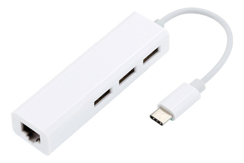 Adaptador Usb-c A Lan Rj45, Cable De Red Ethernet, 3 Usb 2.0