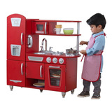 Cocina De Madera Infantil Kidkraft Vintage Rojo Envio Gratis