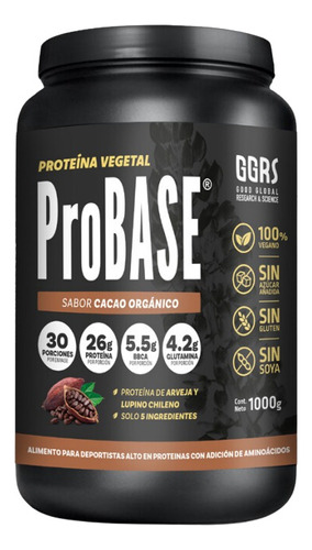 Suplemento Protéico En Polvo Probase Cacao Orgánico 1kg