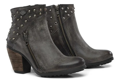 Botas De Mujer Harley-davidson  Wexford Gris D84116