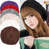 Gorro Lana Mujer Invierno Crochet A Mano Gorras Boinas Mujer