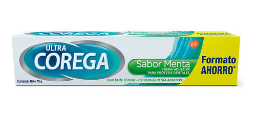 Ultra Corega Crema Adhesiva Para Protesis Sabor Menta 70g