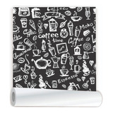 Papel De Parede Cozinha Cantinho Do Cafe Coffe 3x50cm