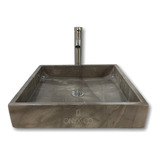 Lavabo Ovalin Marmol Moderno Cuadrado Rustico 45/45 Cm T