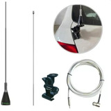 Kit Antena Px Fm Para Carro Hatch Aquário Articulado E Cabo