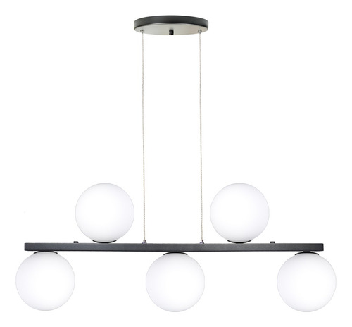 Luminária Pendente Globo 10 Cm Jabuticaba Bola 5 Moon Aço