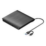 Grabador Quemador Externo Cd Lector Dvd Slim Con Usb Type C