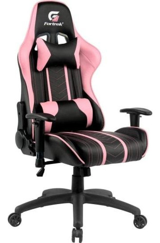 Cadeira Gamer Confortável Preta E Rosa Fortrek Black Hawk