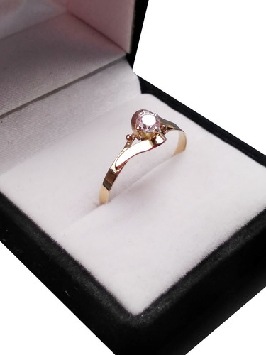 Anillos Mujer Oro 18k Solitario Compromiso Mama 