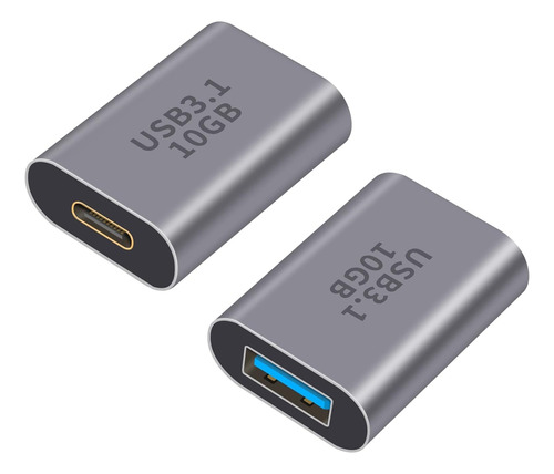 Adaptador Usb C Hembra A Usb 3.1 Hembra De 10 Gbps